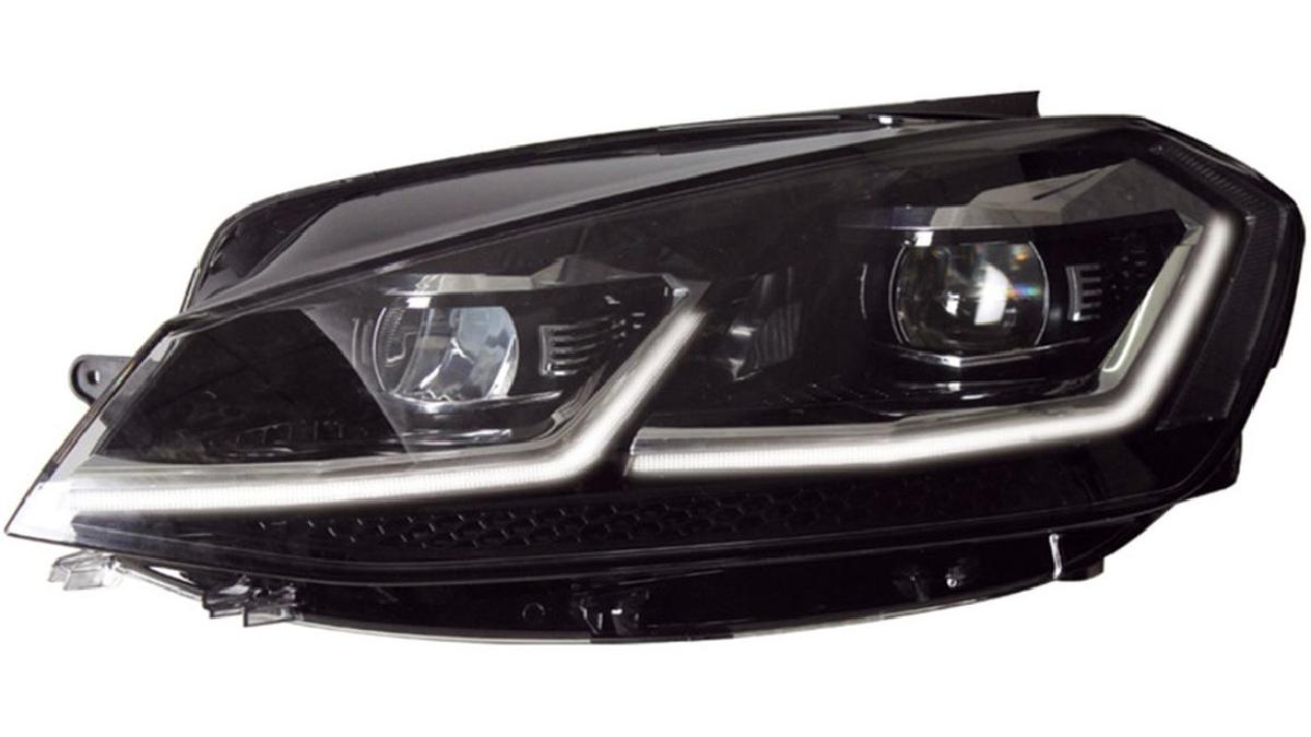 Set+de+phares+Look-7.5+sur+mesure+pour+Volkswagen+Golf+VII+2012-2017+-+Noir+-+incl.+Dynamic+Running+Light